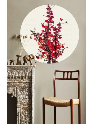Kanvassepetinet Kendiliğinden Yapışkanlı Kalın Kanvas Dokulu Dekoratif Bohem Art Soyut Duvar Kağıdı Duvar Stickerı