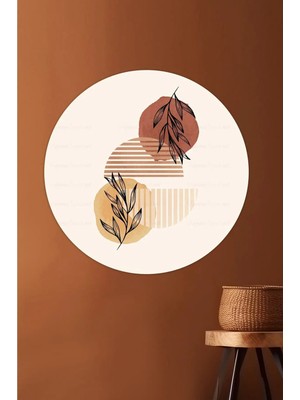 Kanvassepetinet Kendiliğinden Yapışkanlı Kalın Kanvas Dokulu Dekoratif Bohem Art Soyut Duvar Kağıdı Duvar Stickerı