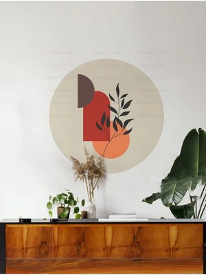 Kanvassepetinet Kendiliğinden Yapışkanlı Kalın Kanvas Dokulu Dekoratif Bohem Art Soyut Duvar Kağıdı Duvar Stickerı