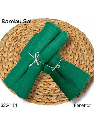 Lady Coco Bambu Kraş Şal (Yeşil) 332-114