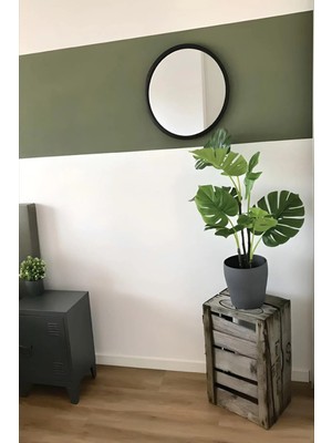 Kanvassepetinet Kendiliğinden Yapışkanlı Kumaş Kanvas Dokulu Duvar Kağıdı Boho Bohem  Haki Renk Atif Dikdörtgen