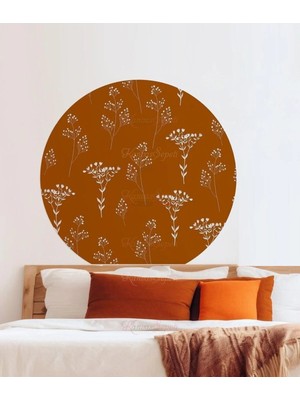 Kanvassepetinet Kendiliğinden Yapışkanlı Kalın Kanvas Dokulu Dekoratif Bohem Art Soyut Duvar Kağıdı Duvar Stickerı