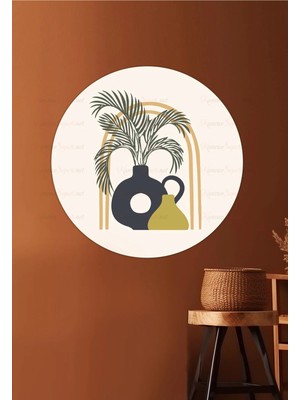 Kanvassepetinet Kendiliğinden Yapışkanlı Kalın Kanvas Dokulu Dekoratif Bohem Art Soyut Duvar Kağıdı Duvar Stickerı