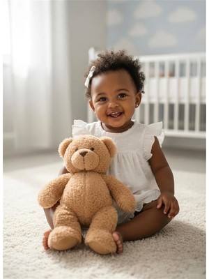 Tiffany Baby Kız Bebek Pure Theme Müslin Fırfırlı Elbise Beyaz 20144