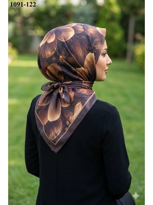 Vel Scarfs Velscarfs Soft Pamuk Parla Eşarp (Kahverengi) 1091-122