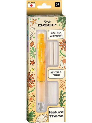 Serve Deep Versatil Kalem 07MM - Doğa Serisi - Yedekli Set ( ve Silgi)