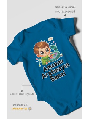 Morivo Kids Amcamı Aratmayın Bana! Kısa Kollu Bebek Body %100 Pamuk