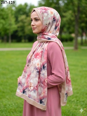 Moon Scarf Bambu Kraş Pamuk Şal (Camel) 207-125
