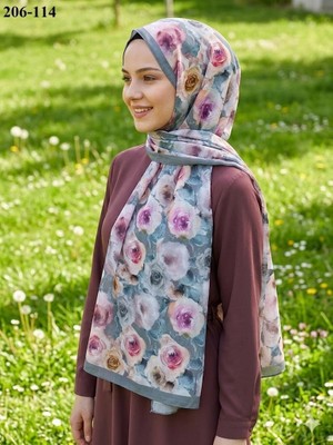 Belinda Scarf Bambu Kraş Pamuk Şal (Gri) 206-114