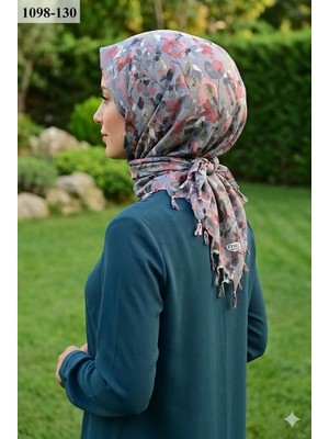Eyfel Eşarp Eyfel Desenli Sökme Boncuklu Eşarp 1098-130