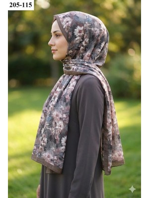Belinda Scarf Bambu Kraş Pamuk Şal (Kahve) 205-115