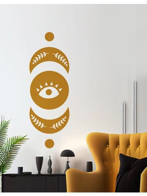 Kanvassepetinet Kendiliğinden Yapışkanlı Kalın Kanvas Dokulu Dekoratif Bohem Art Soyut Duvar Kağıdı Duvar Stickerı