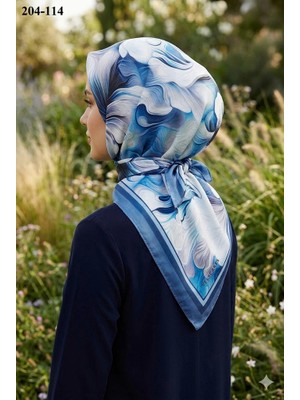 Vel Scarfs Velscarfs Soft Pamuk Parla Eşarp (Mavi) 204-114