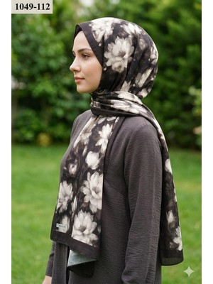 Moon Scarf Soft Pamuk Şal (Kahverengi) 1049-112
