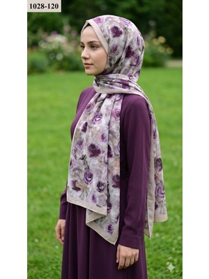 Belinda Scarf Bambu Kraş Pamuk Şal (Açık Taş) 1028-120