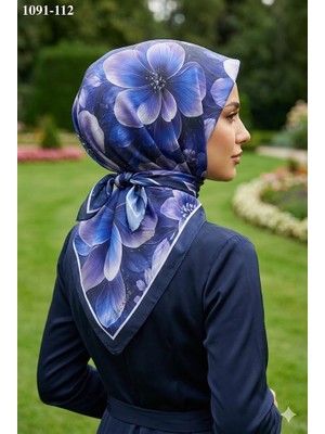 Vel Scarfs Velscarfs Soft Pamuk Parla Eşarp (Lacivert) 1091-112