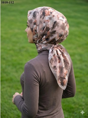 Moon Scarf Desenli Bambu Pamuk Eşarp 1010-112