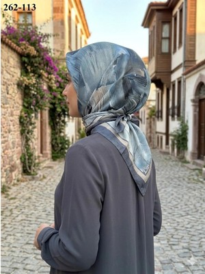 Moon Scarf Desenli Bambu Pamuk Eşarp 262-113