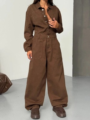 Herton Geniş Paça Tulum (Wide-Leg Jumpsuit)