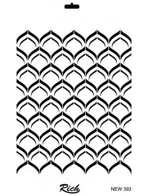 Solmazlar Online Rich New Seri N-393 Stencil 35X25 cm