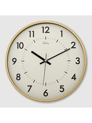 Nomikase Eskitme Metal Görünümlü Sessiz Modern Duvar Saati, 30 cm