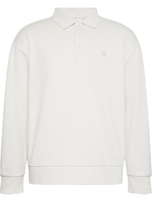 Calvin Klein Ls Sweater-Knıt Jersey Hvywt Pol