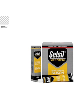 Solmazlar Online Selsil Genel Amaçlı Tüp Silikon 50 ml Şeffaf
