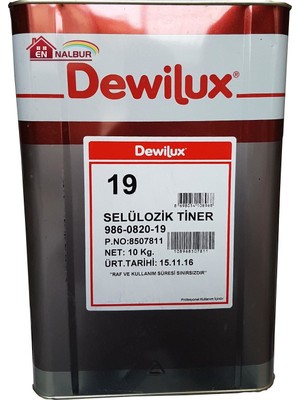 Solmazlar Online Dewilüx Selülozik Tiner 10 kg (12 Litre)