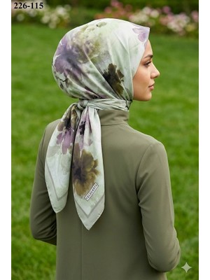 Vel Scarfs Velscarfs Soft Pamuk Parla Eşarp (Yeşil) 226-115