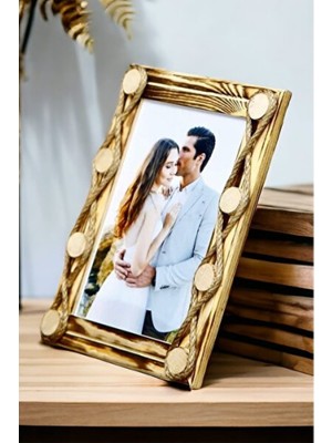 Empressco Şık Ahşap Süslemeli 15X21 cm Fotoğraf Çerçevesi