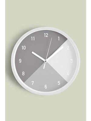 Nomikase 30CM Geometrik Desenli Modern Duvar Saati, Sessiz Mekanizma