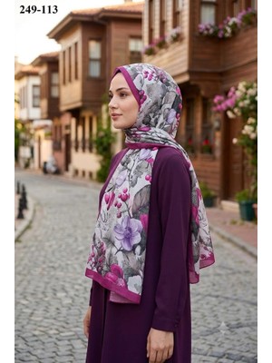 Sharell Fransız Ipeği Şal (Koyu Pembe) 249-113