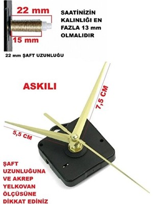 Nomikase Sessiz Çalışı Saat Mekanizması