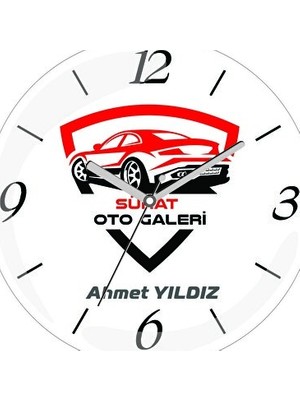 Nomikase Kişiye Özel Otomobil Temalı Çerçeveli Duvar Saati