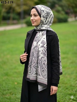 Soft İpek Soft Ipek Etnik Desen Soft Şal 412-119
