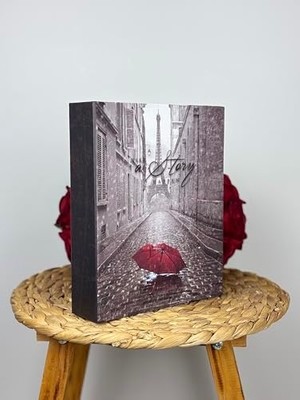Shoplet Fotoğraf Albümü 10X15CM 200 Fotoğraf Kapasiteli Renkli Şemsiye Desenli Anı Albümü