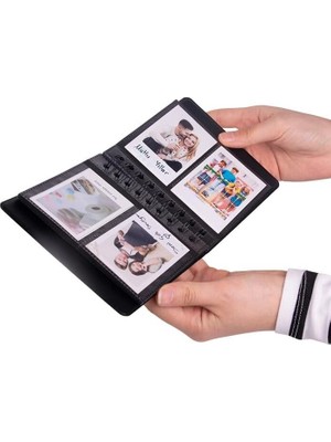 Shoplet Instax Spiralli Polakart Fotoğraf Albümü, 6X9CM, 68 Fotoğraf Kapasitesi (Beyaz)