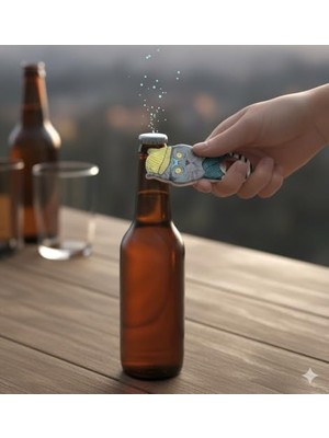 Shoplet Sevimli Kedi Şişe Açacağı Mıknatıs, Bira Kola Barmen Mutfak Barmen Için Buzdolabı Mıknatısı Silikon Metal Şişe Açacağı Metal Yenilik Sevimli Eğlenceli Şekil, Benzersiz Doğum Günü Bira Hediyeleri