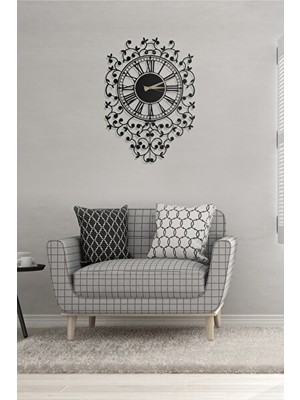 Nomikase 50X70 cm Metal Duvar Saati ile Modern Dekor