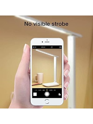 Shoplet Çalışma Masası Lambası, LED Masa Lambası, Kısılabilir Masa Lambası, Dokunmatik Anahtar, 3 Renk ve 10 Parlaklık Kademesi, Göz Dostu Masa Lambası, Gece Lambası, Ofis, Okuma, Çalışma Için [enerji