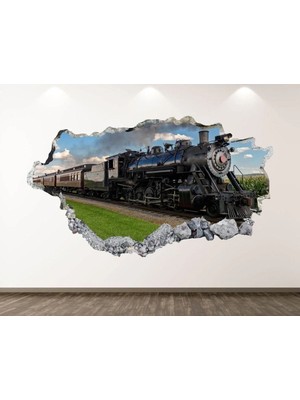 Kanvassepetinet Vintage Trenler Full Hd Pastel Baskı 3D Modern Duvar Sticker