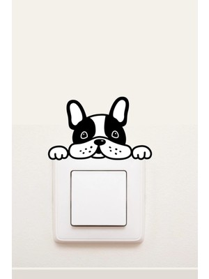 Kanvassepetinet Sevimli Köpek Dekoratif Priz Sticker