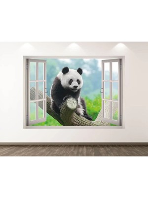 Kanvassepetinet Vahşi Yaşam Muhteşem Hayvanlar Full Hd Baskı 3D Pencere Modern Duvar Sticker