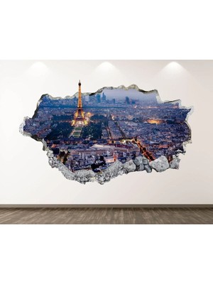 Kanvassepetinet Şehir ve Doğa Manzaraları Full Hd Baskı 3D Modern Duvar Sticker
