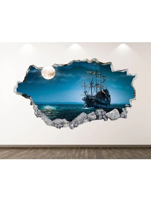 Kanvassepetinet Şehir ve Doğa Manzaraları Full Hd Baskı 3D Modern Duvar Sticker