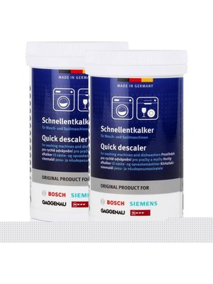 Bsh 2 x Schnellentkalker 250 G – Çamaşır-Ve Bulaşık Makinesi Için, Kireç Çözücü