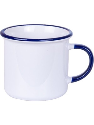 Nobyy Star Kulpu ve Ağız Çevresi Lacivert Enamel Kupa