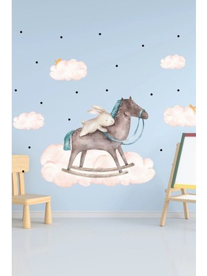 Kanvassepetinet Sallanan At Duvar Sticker Seti