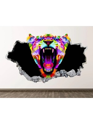 Kanvassepetinet Full Hd Baskı 3D Modern Duvar Sticker
