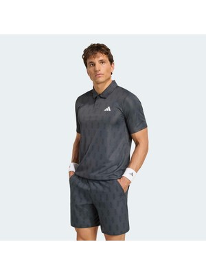 Adidas Club Tennis Climacool Graphic Erkek Siyah Polo Tişört (KS8273)